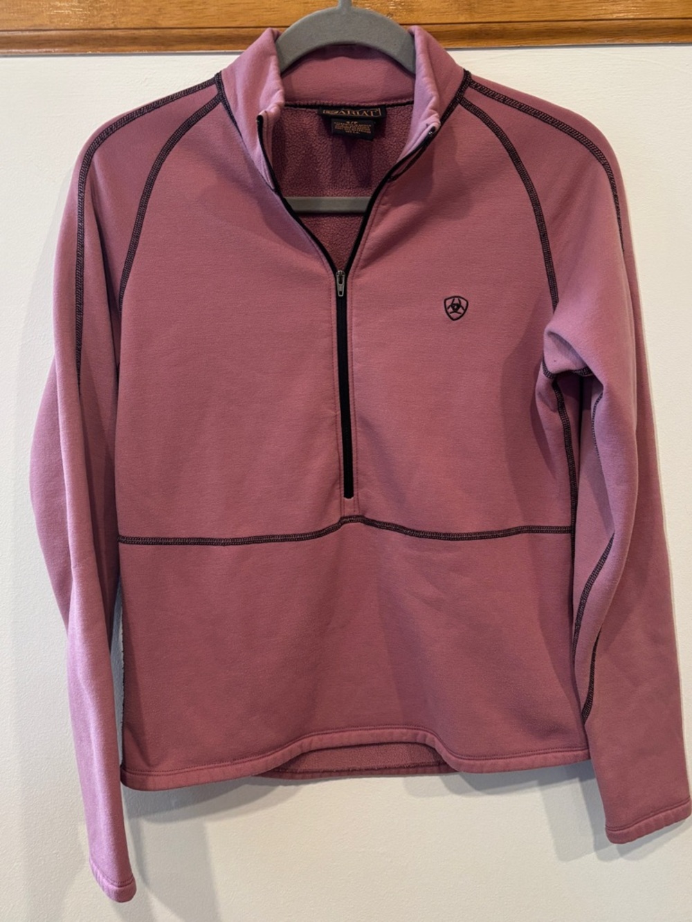 Ariat Pink Half-Zip Fleece Pullover Sweatshirt - Women’s Small